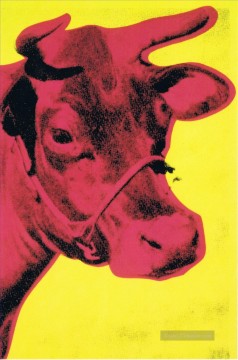 bekannte abstrakte Werke - Cow gelb POP